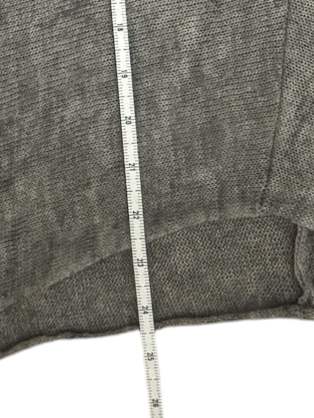 Free People Sadie Dolman Gray Deep V-Neck Wool Lightweight Knit Sweater - Picture 9 of 9